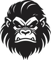 Baboon Crest Design Regal Baboon Symbol vector