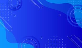 Abstract blue gradient background design with stylish elements photo