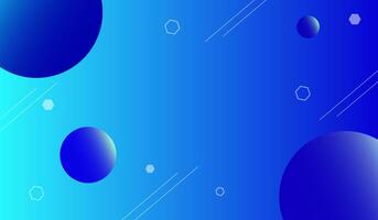 Abstract blue gradient background design with stylish elements photo