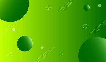 Abstract green gradient background design with stylish elements photo