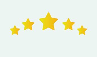 Star rating customer review feedback vector design