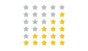 Star rating customer review feedback vector design
