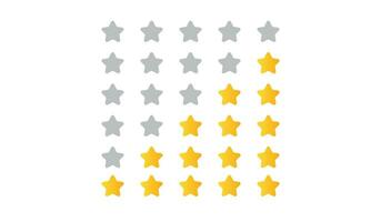 Star rating customer review feedback vector design