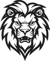 elegante pantera el leones marca en vector excelencia real regla negro león icono emblema