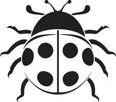 Silent Simplicity Sleek Ladybug Icon Geometric Beauty Unveiled Ladybug Insignia vector