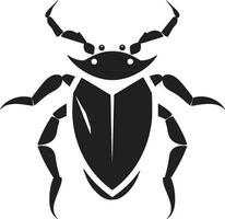 insecto realeza logo Rey de el escarabajos vector