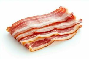 Smoky Fresh bacon. Generate Ai photo