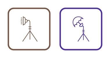 light stand and studio Icon vector