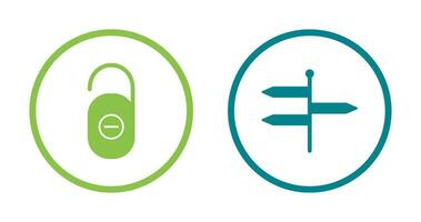 do not disturb and directions  Icon vector