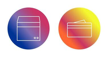 box and wallet Icon vector