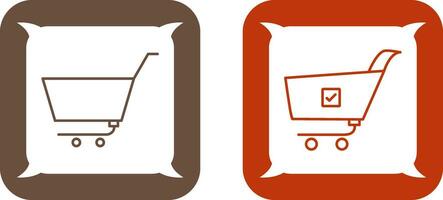 empty cart and confirm order  Icon vector