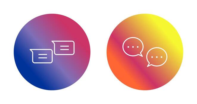 mensajes y conversacion burbujas icono vector