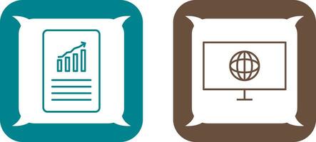 data files and weather global Icon vector