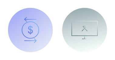 transaction and disconnected network  Icon vector