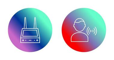 router and signal  Icon vector