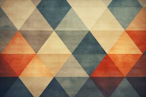 Symmetrical Geometric pattern linen. Generate Ai photo