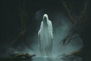 Translucent Ghost. Generate Ai photo