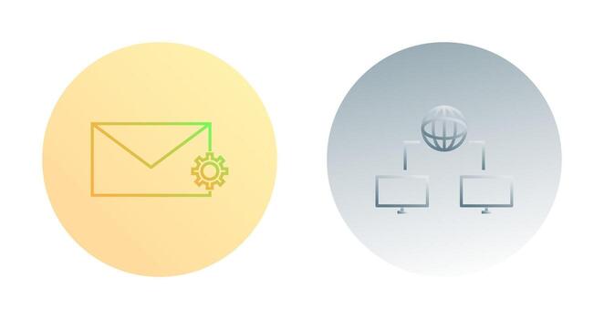 message setting and internet connectivity  Icon vector