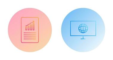 datos archivos y clima global icono vector