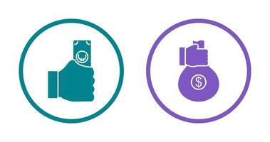 casg and money sharing  Icon vector