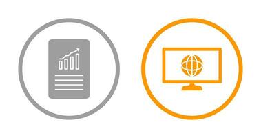 datos archivos y clima global icono vector