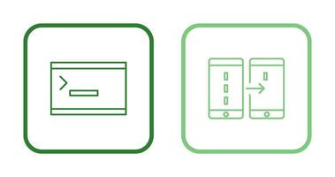 console and data transfer Icon vector