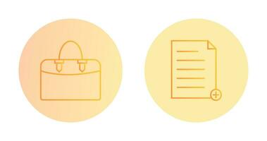 add file and case  Icon vector