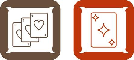 Deck of Card and Card Icon vector