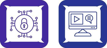 Data Security and Content Production Icon vector