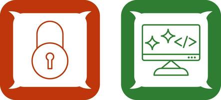 Closed Access and Clean Code Icon vector