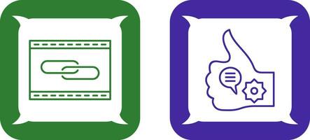 Link Optimization and Like Marketing Icon vector