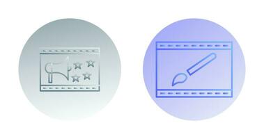 Website Promotion and Website Design Icon vector