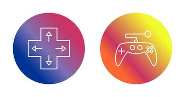 Direction Key and Gaming Control Icon vector