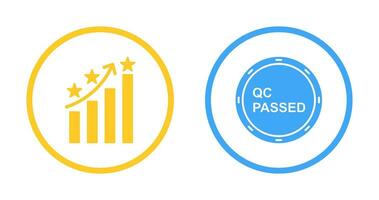 Reputation Management and QC Passed Icon vector