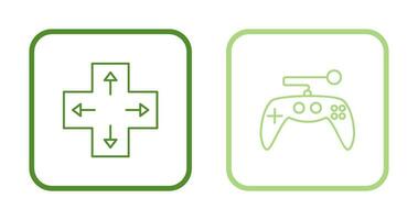 Direction Key and Gaming Control Icon vector