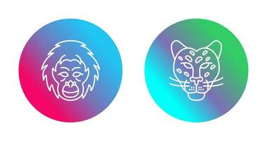 Orangutan and dangerous Icon vector