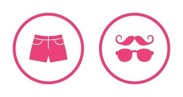 Hipster Style and Shorts Icon vector