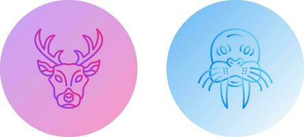 Deer and animal Icon vector