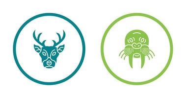 Deer and animal Icon vector