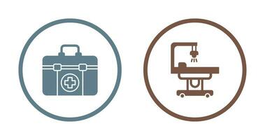 First Aid Kit and operating Room Icon vector