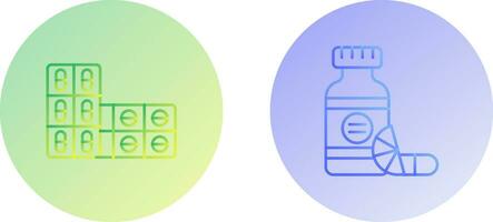 Aspirin and Vitamins Icon vector