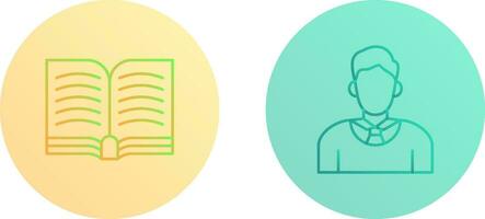 Book and Judge Icon vector