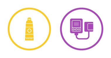Ointment and Blood Icon vector