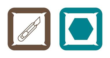 Stationary Kinfe and Nut Icon vector