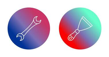 Spanner and Spatula Icon vector