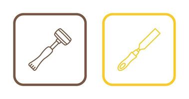 Sledgehmmer and Chisel Icon vector