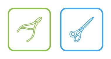 Nippers and Scissors Icon vector