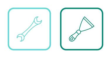 Spanner and Spatula Icon vector