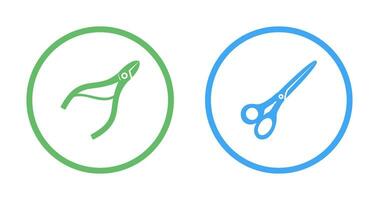 Nippers and Scissors Icon vector