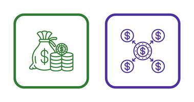 Saving and Distribution Icon vector